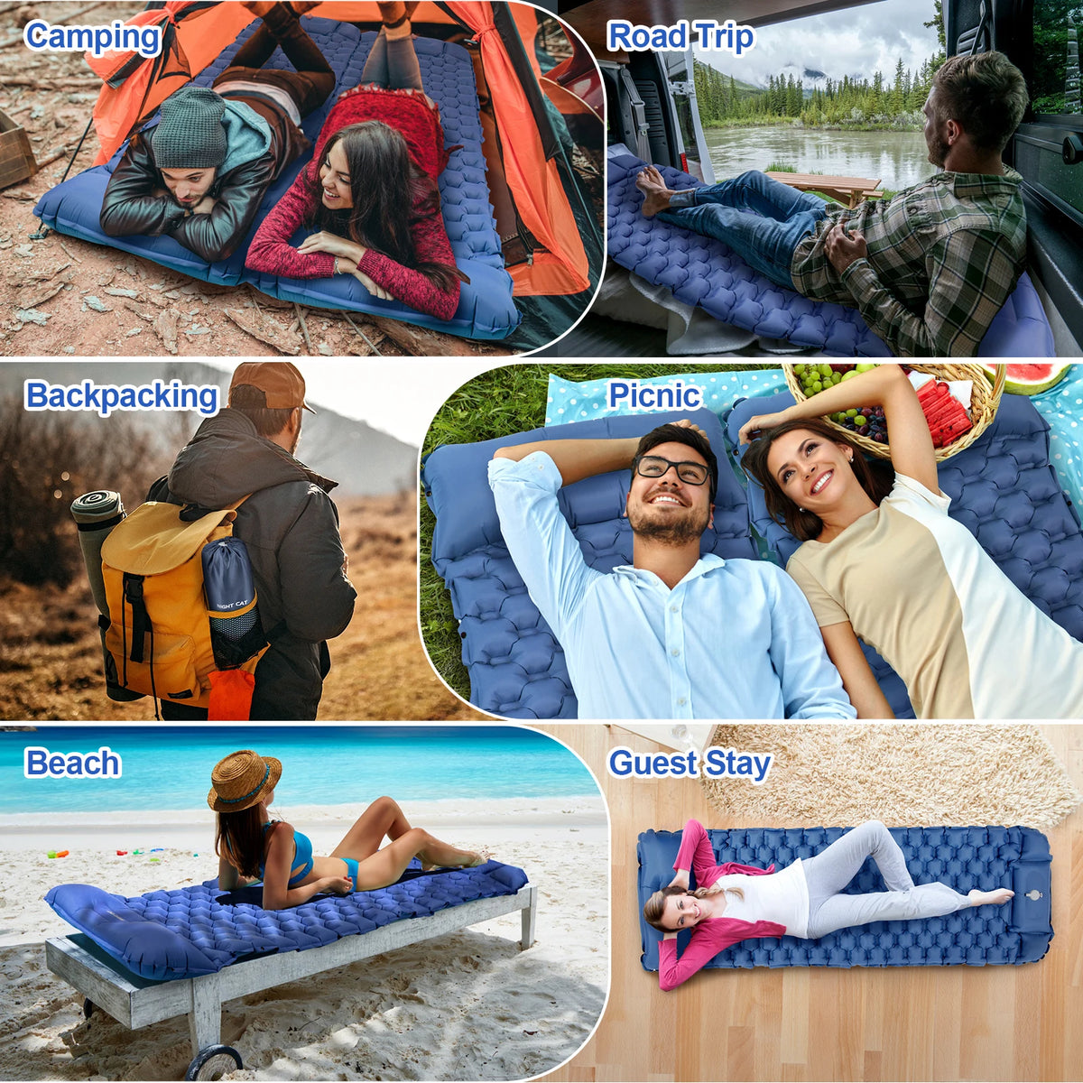 Inflatable Ultralight Waterproof TPU Sleeping Pad