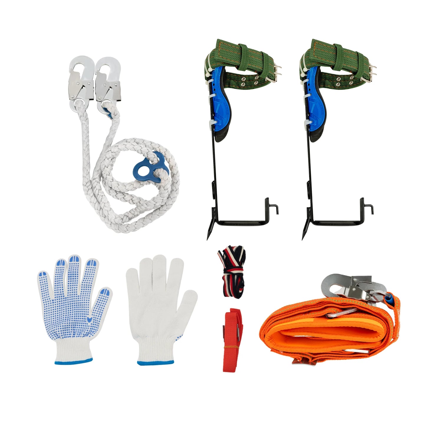 Arborist Tree Climbing Spikes Kit With Safety Belt Harness