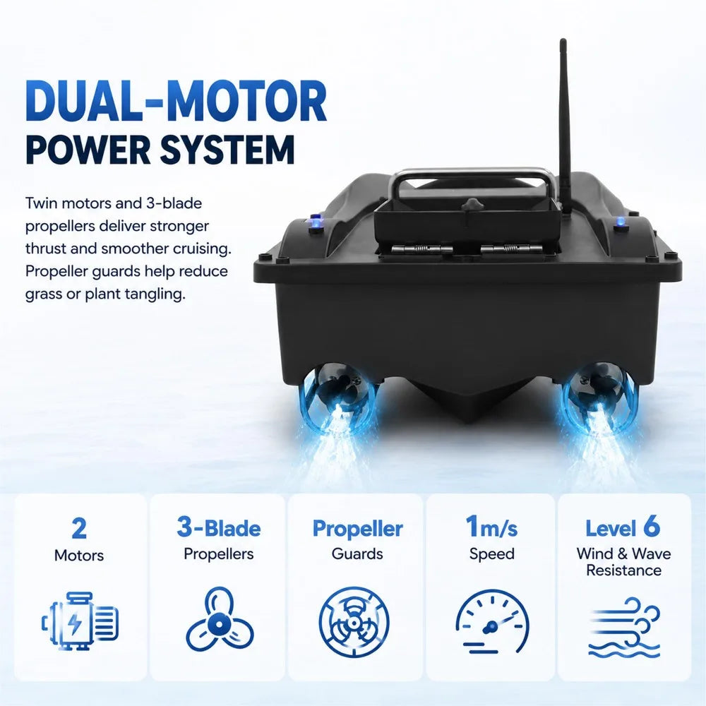 RC Bait Boat Remote Control GPS Night Vision