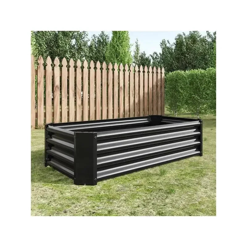 Premium Rectangular Metal Raised Garden Bed