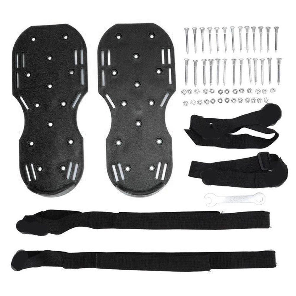 ALIILEE Lawn Aerator Shoes Spiked Sandals Adjustable Strap