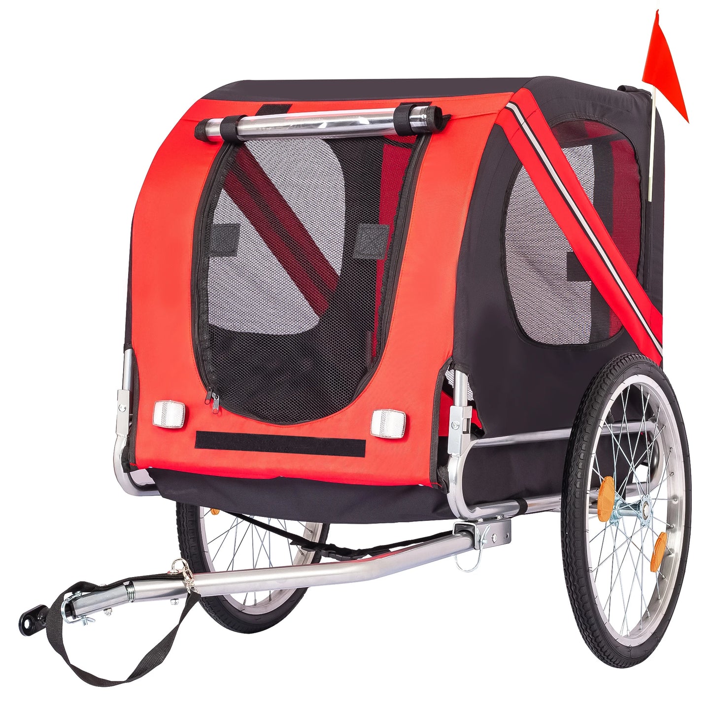 HiMISS Steel Dog Bike Trailer With Universal Folding Coupler