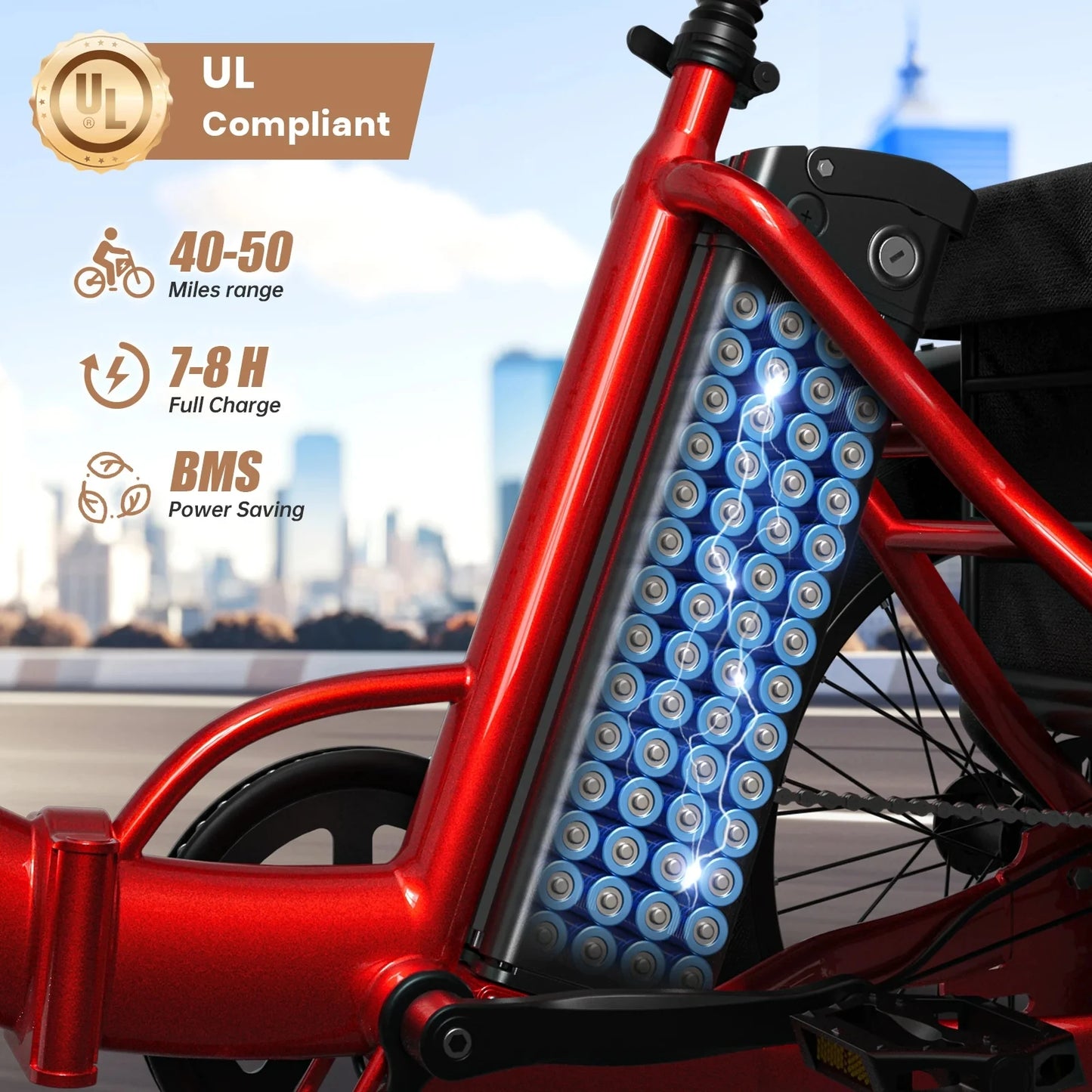 QRONGE 960W Folding Electric Tricycle With 36V 50 Mile Range