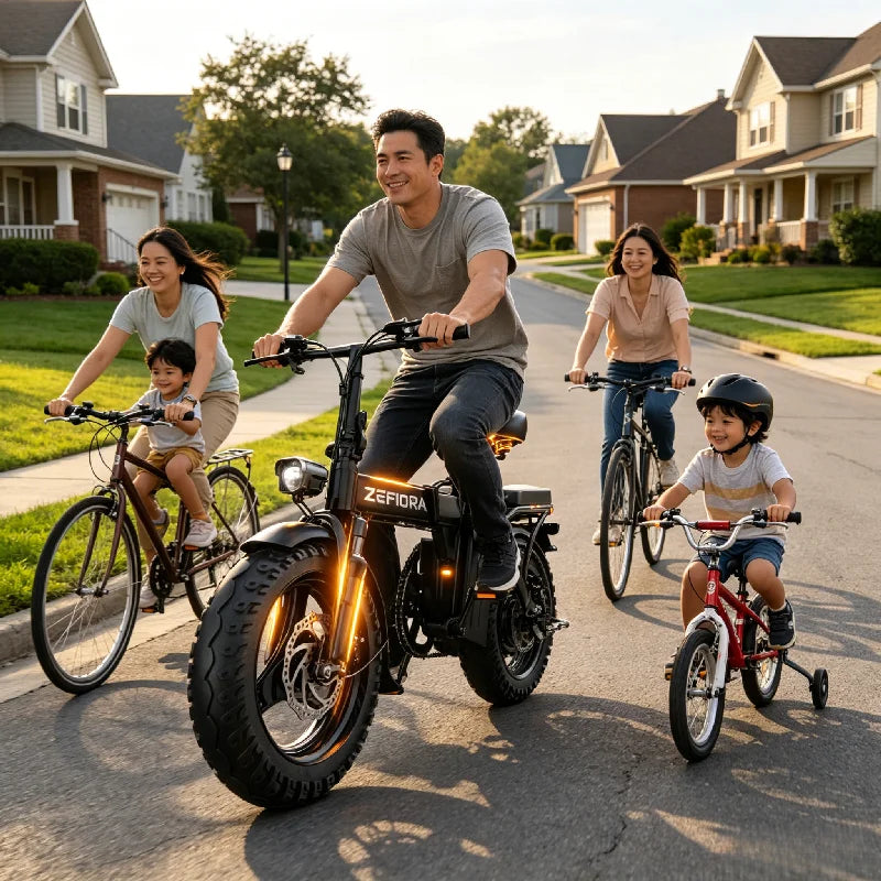ZEFIORA Premium City Electric Bicycle 500W UL Certified