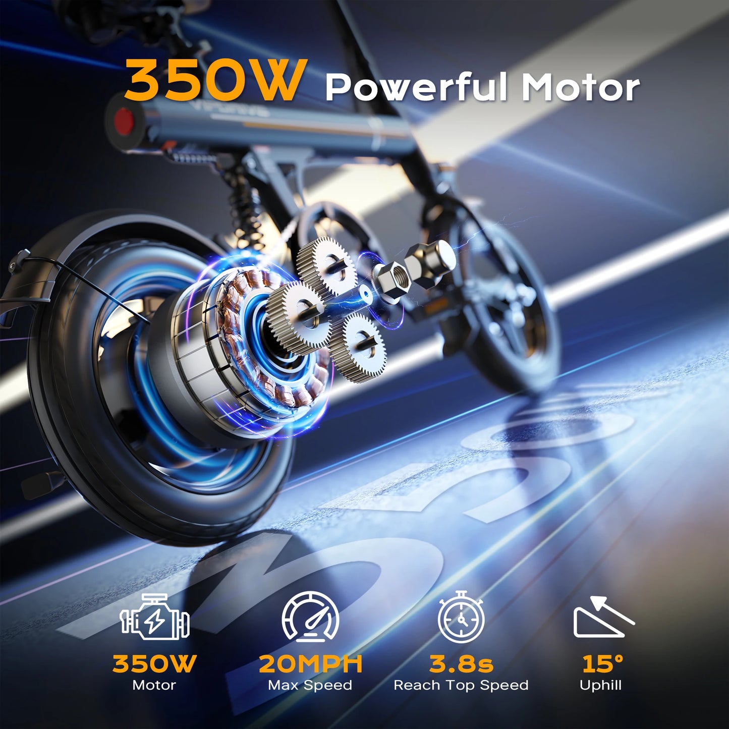 Zypho Electric Bike 500W Peak Motor 20mph