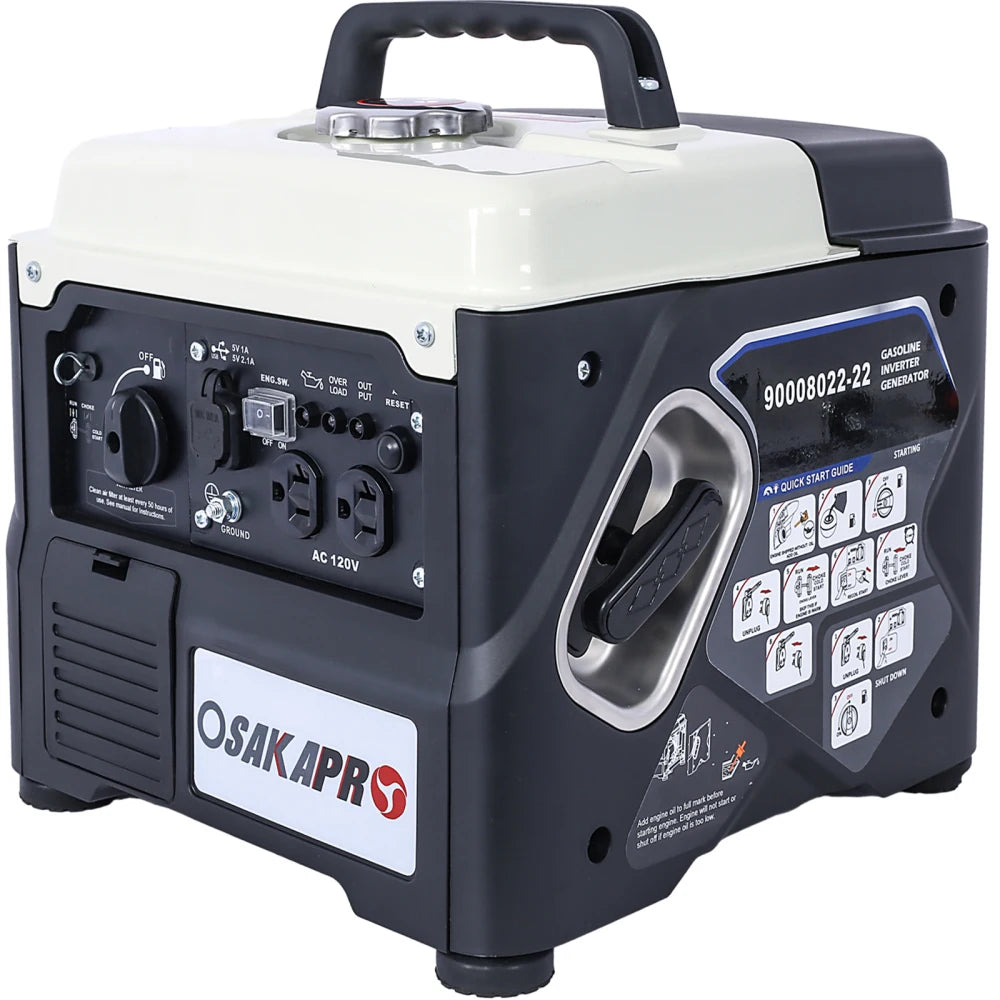 Portable Inverter Generator 1200W Ultra Quiet Eco Mode