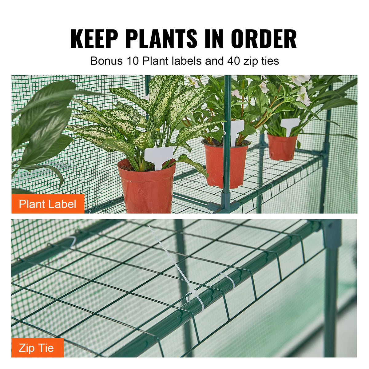 SucceBuy Walk In Greenhouse With Shelves