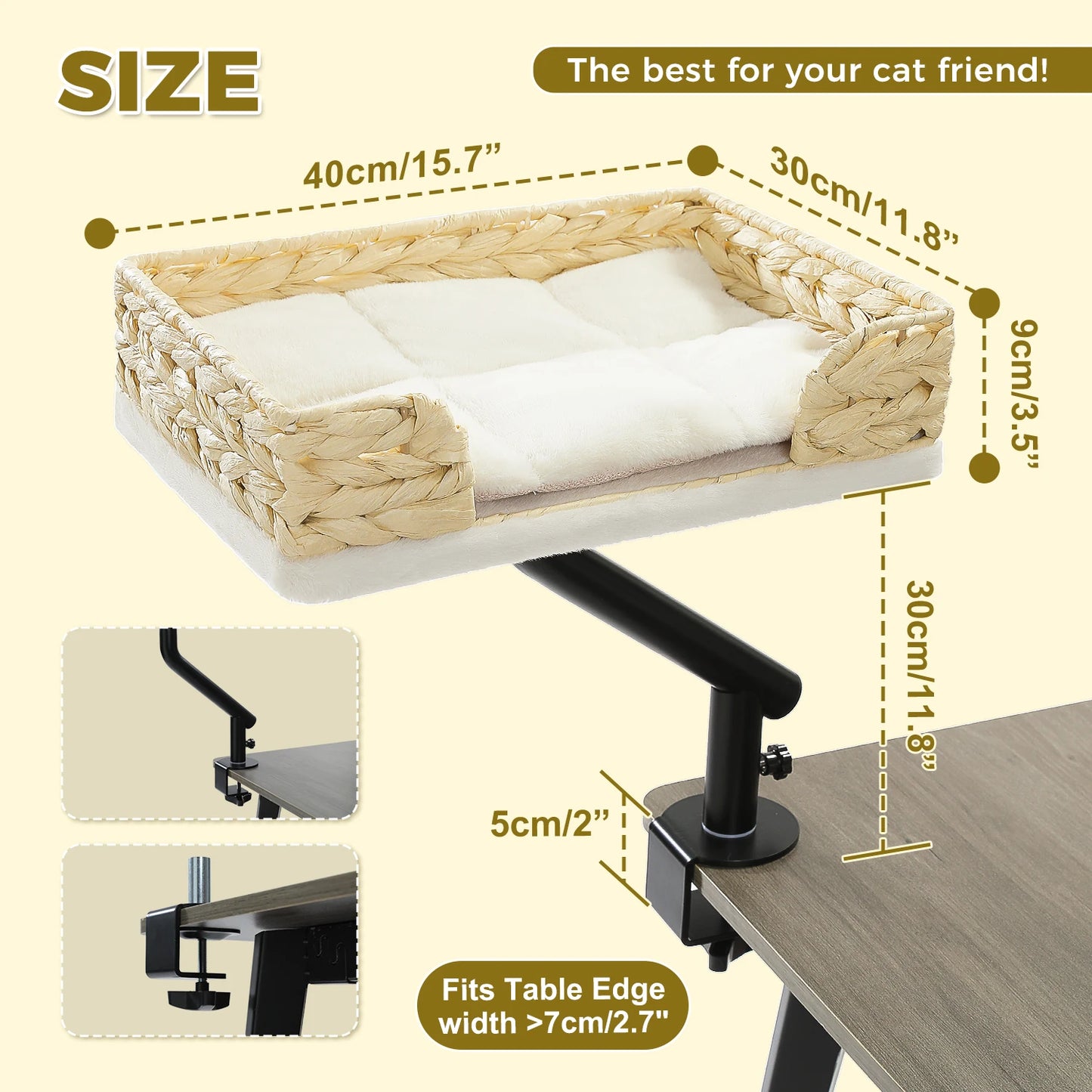 PAWZ Road Cat Desk Bed 360 Rotatable Stand