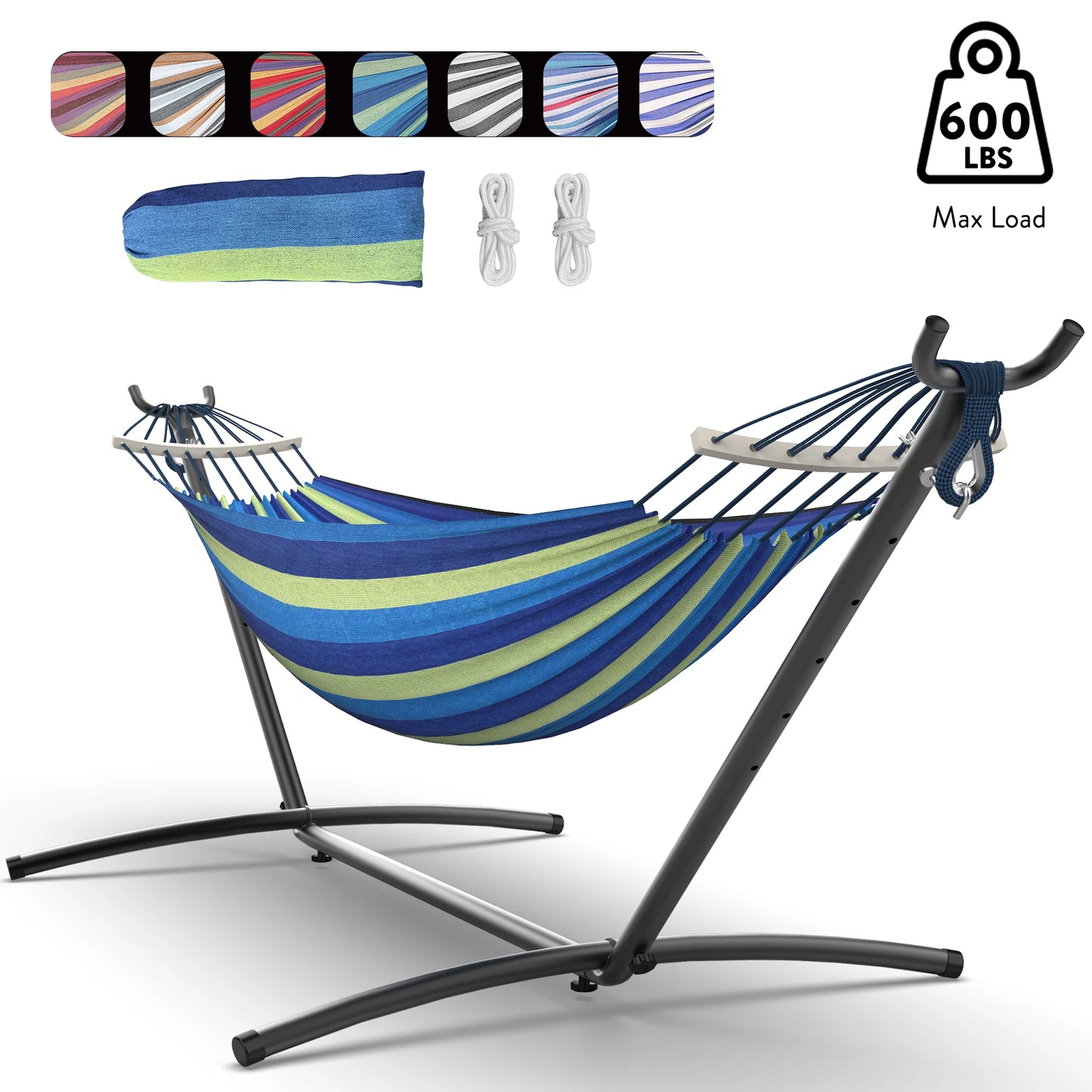 GYROOR Adjustable Stand Hammock With 600 Lb Capacity