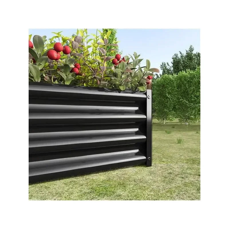 Premium Rectangular Metal Raised Garden Bed