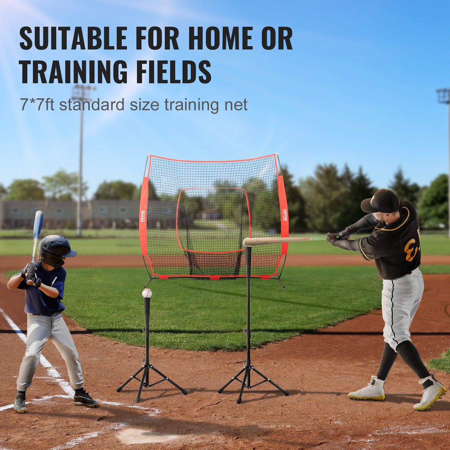 Baseball Softball Practice Net Portable Training For Hitting