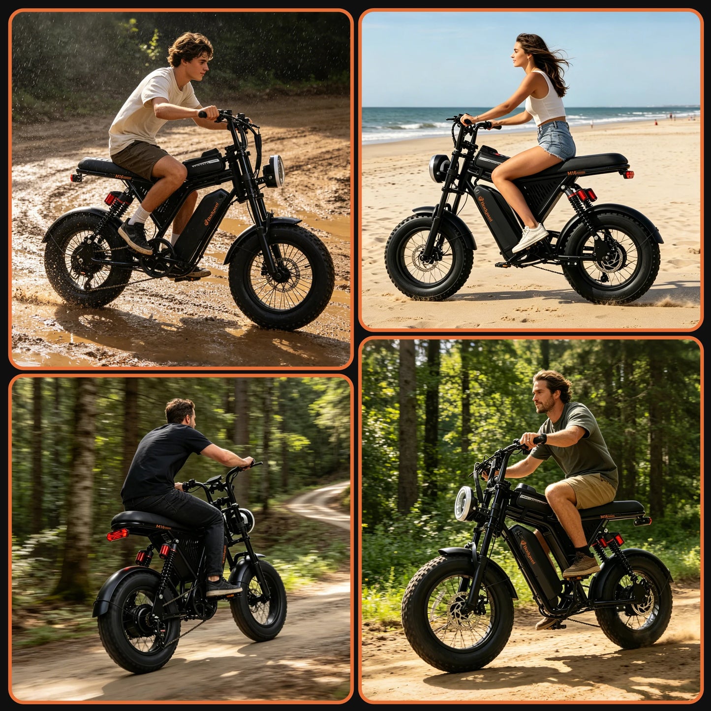 Bodywel M16 Off Road Fat Tire Electric Bicycle