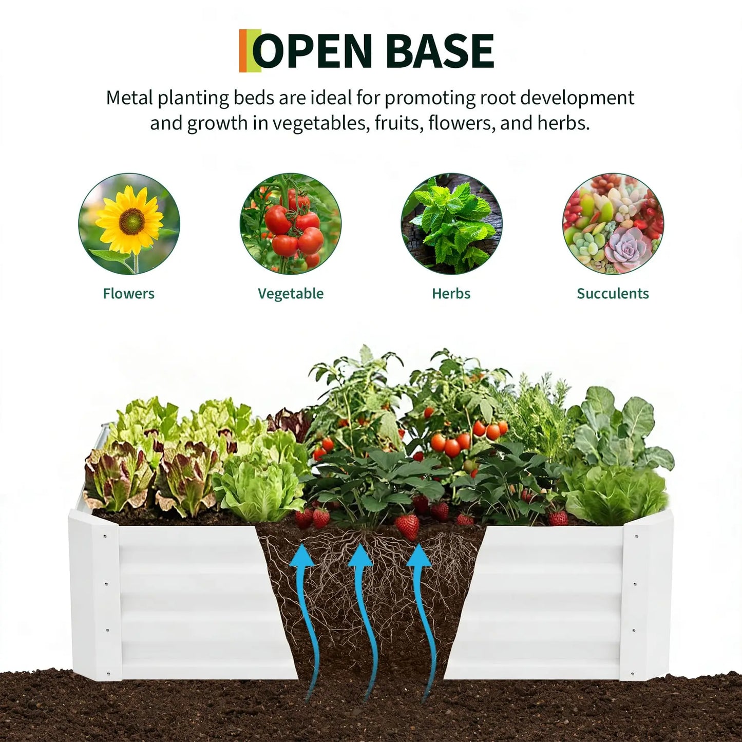 HiMISS Three In One Raised Garden Bed Kit