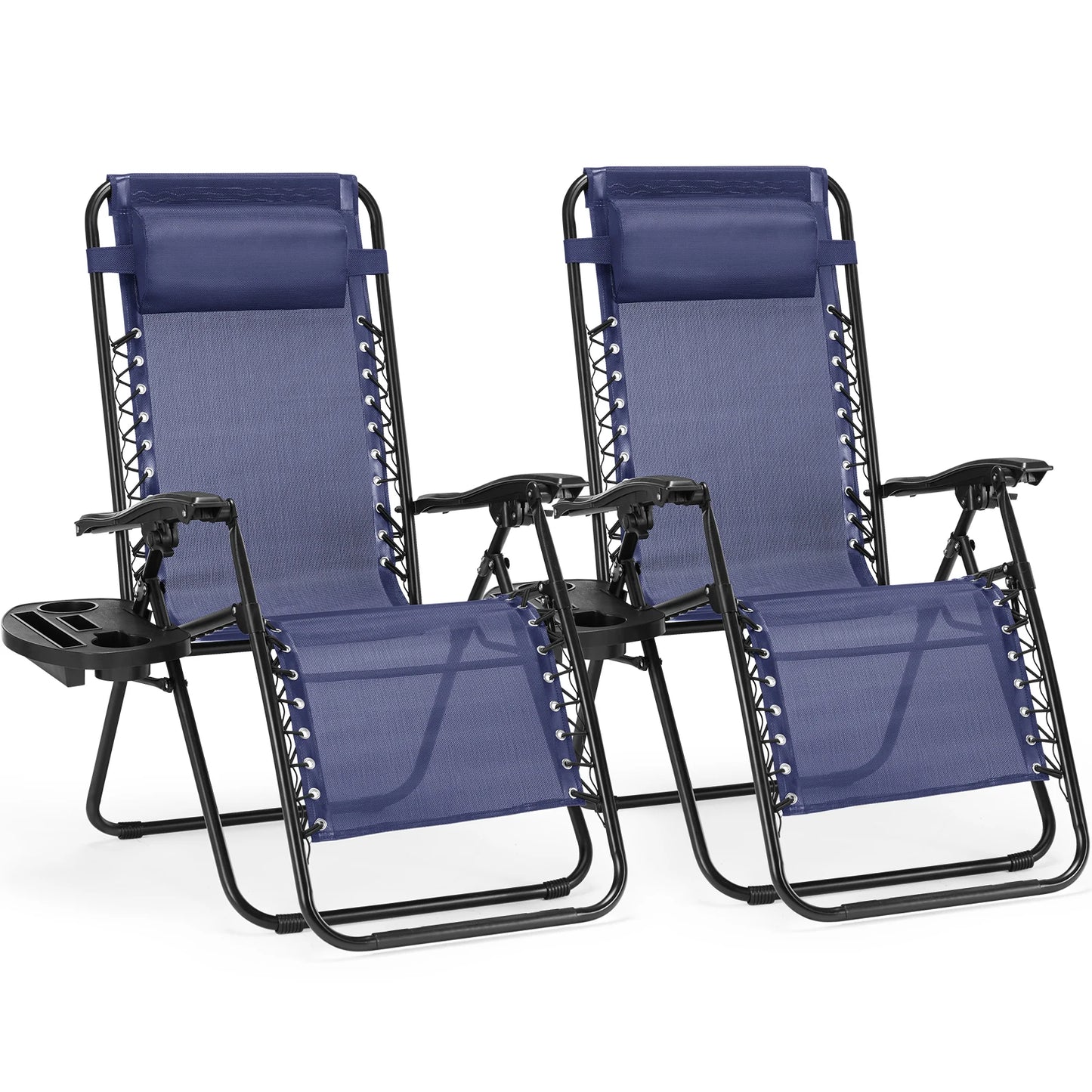 JHK Zero Gravity Portable Recliner With Adjustable Pillow