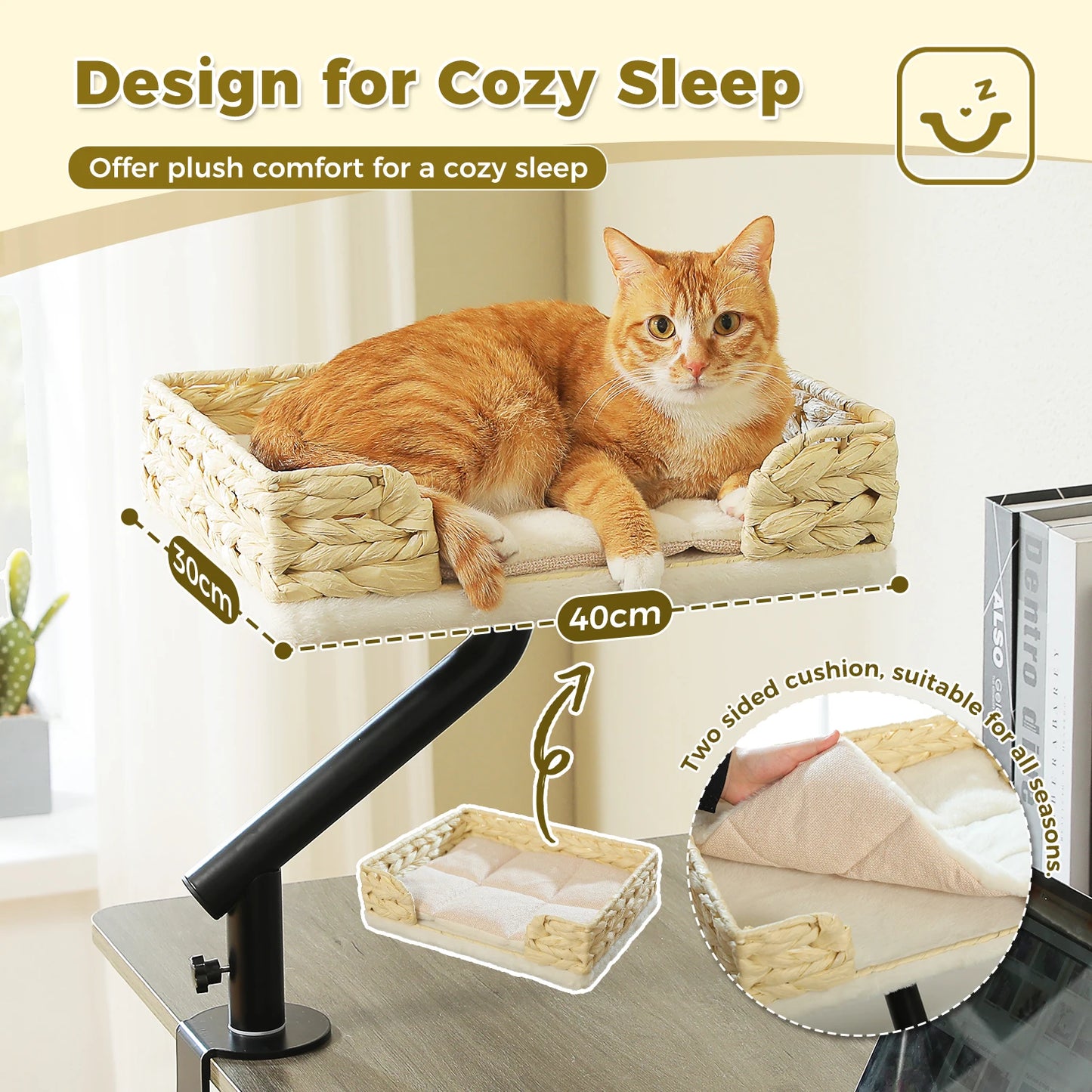 PAWZ Road Cat Desk Bed 360 Rotatable Stand