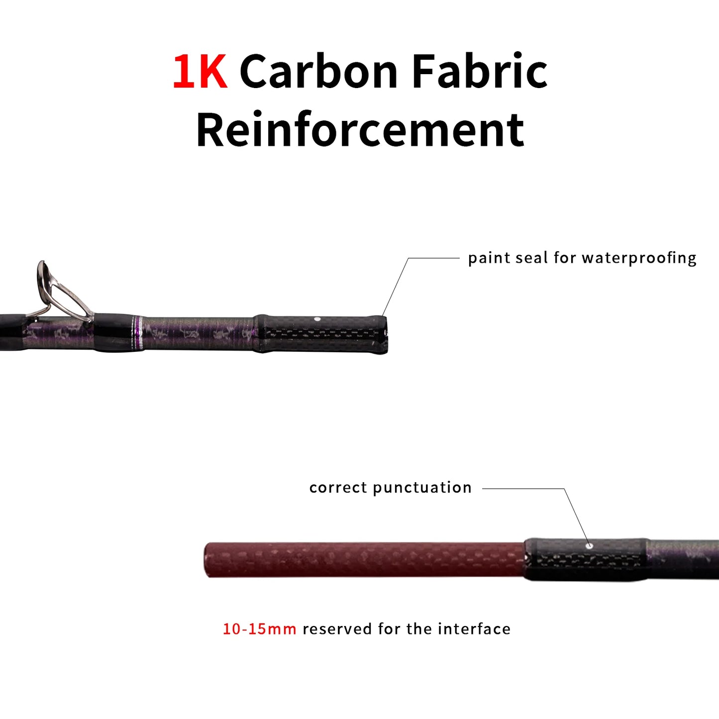 PureLure AcuteViolet Bass Rod Spinning Baitcasting