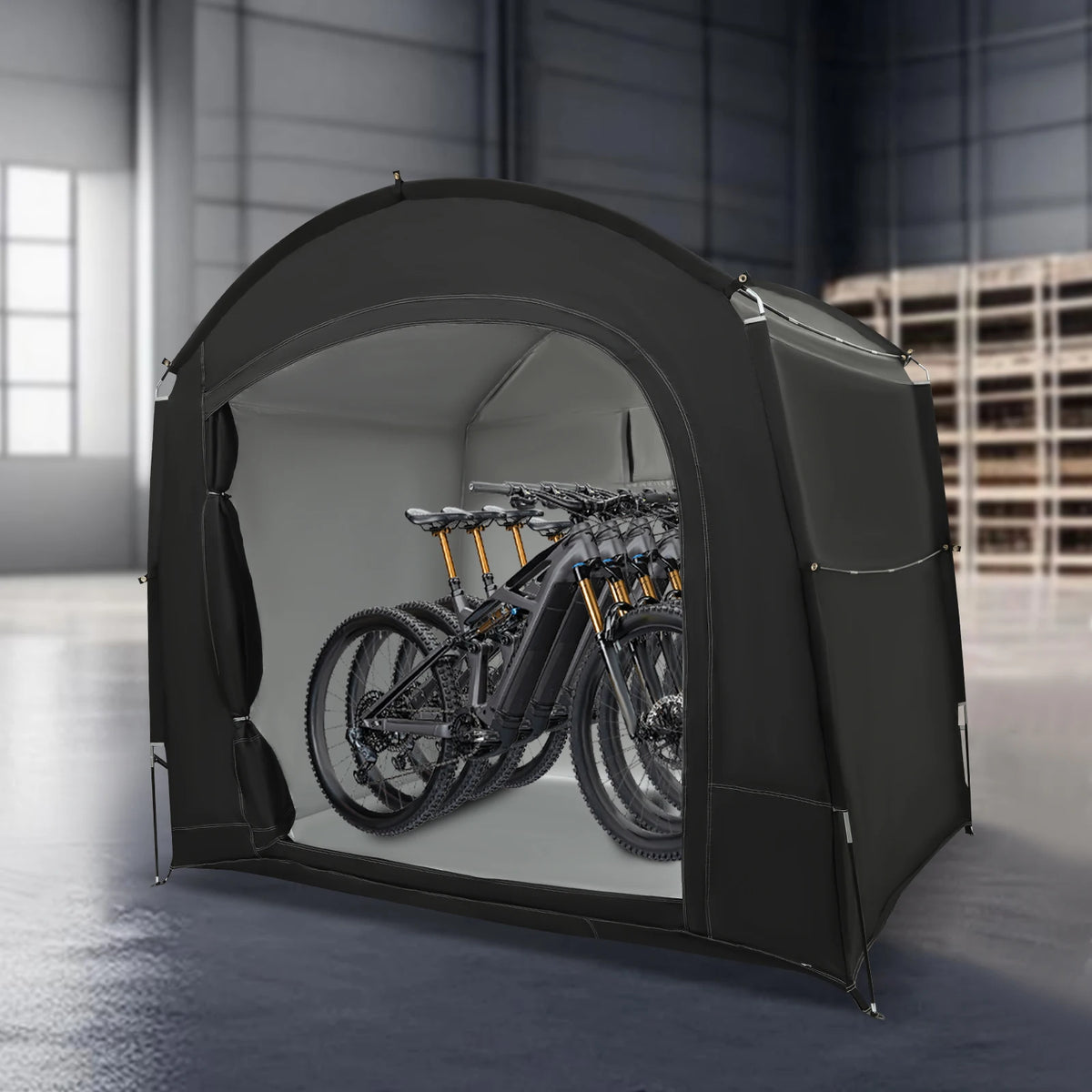 Portable Oxford Bike Storage Shed With Sunshade Cover