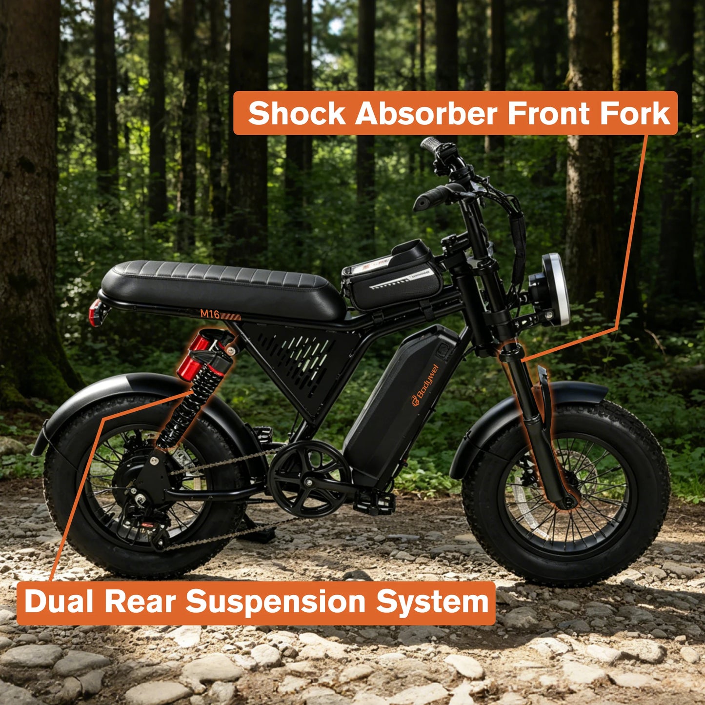 Bodywel M16 Off Road Fat Tire Electric Bicycle