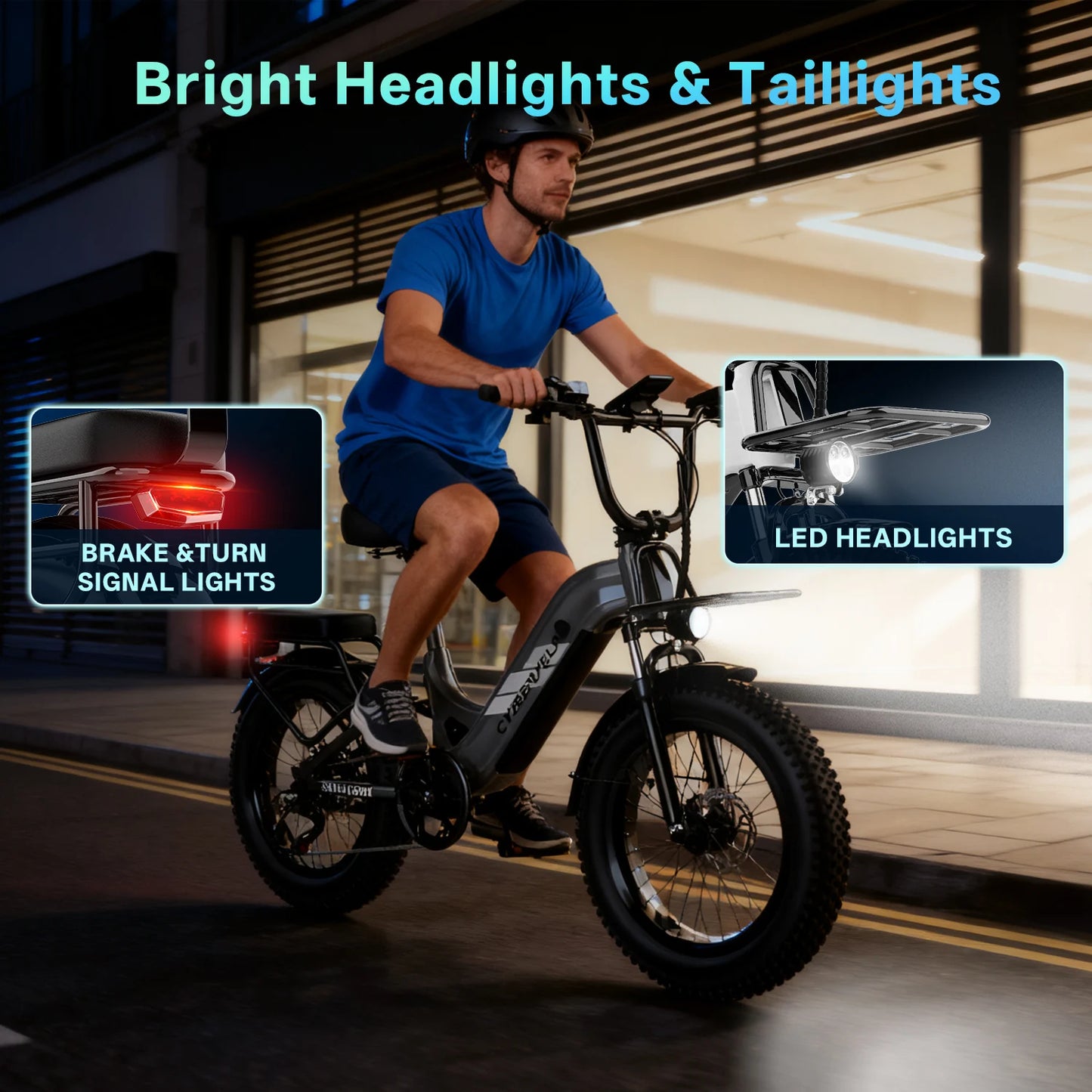Cybervelo EK12 1500W Peak Electric Bike 20Ah Battery