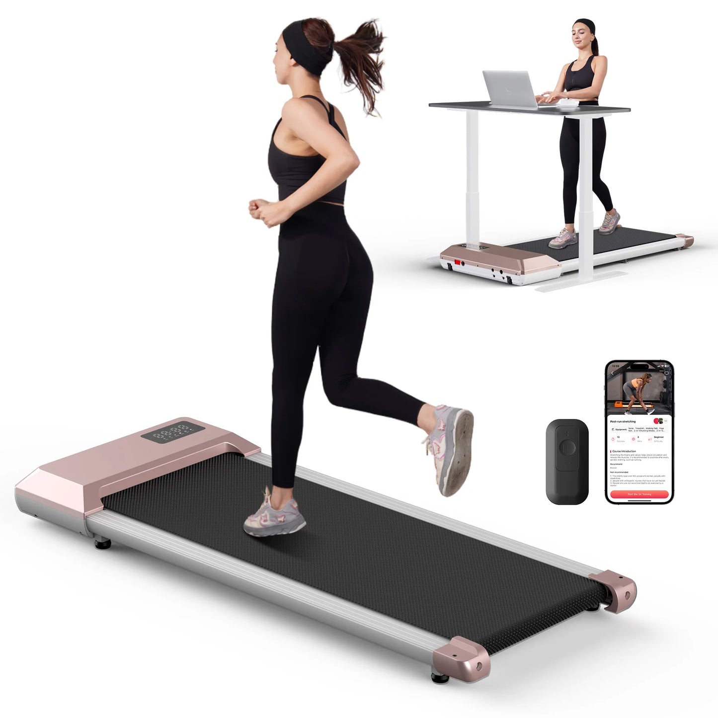 Superun 2in1 Walking Running Treadmill For Home