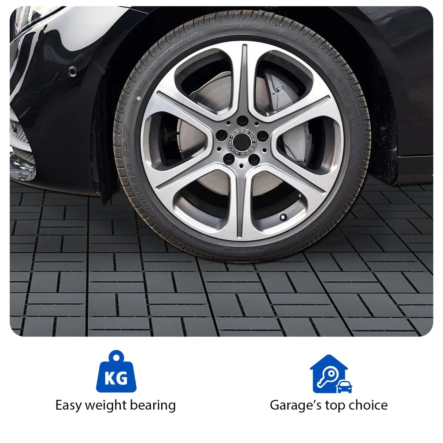 44 Piece Pack Interlocking Plastic Floor Tiles