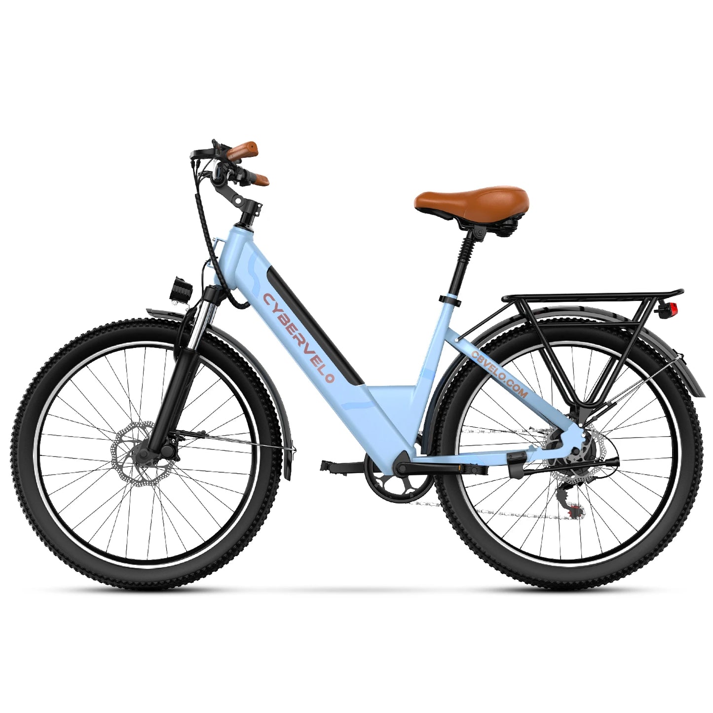 CYBERVELO Urban Commute E Bike 48V 1000W Peak Motor EK2
