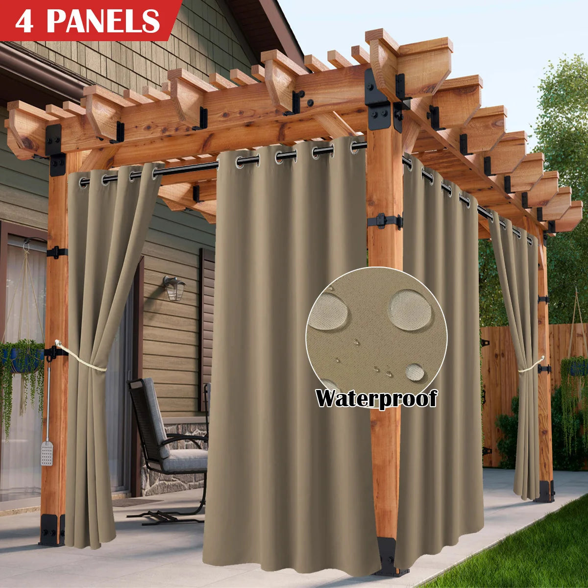 Sabalatica Waterproof Solar Curtains For Porch