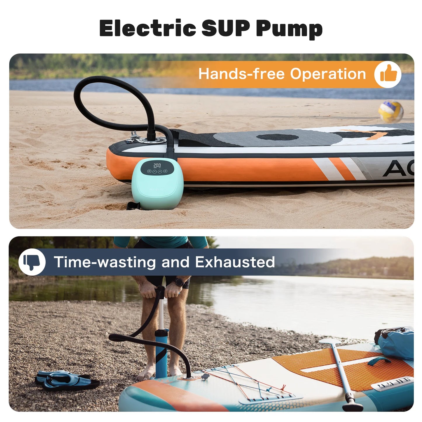 DP3 Electric 20PSI SUP Pump Paddle Boards