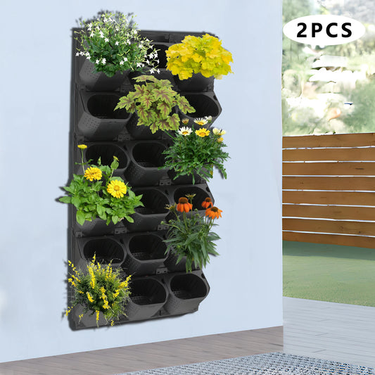 Stackable Self Watering Wall Planter 36 Pots Vertical Garden
