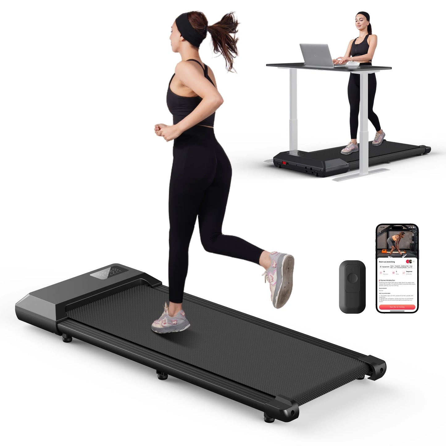 Superun 2in1 Walking Running Treadmill For Home
