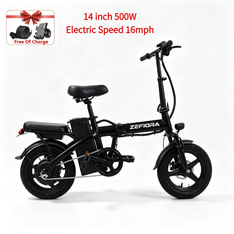 ZEFIORA Premium City Electric Bicycle 500W UL Certified