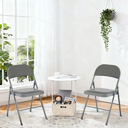 2 Pack Folding Chairs For Indoor And Outdoor Use