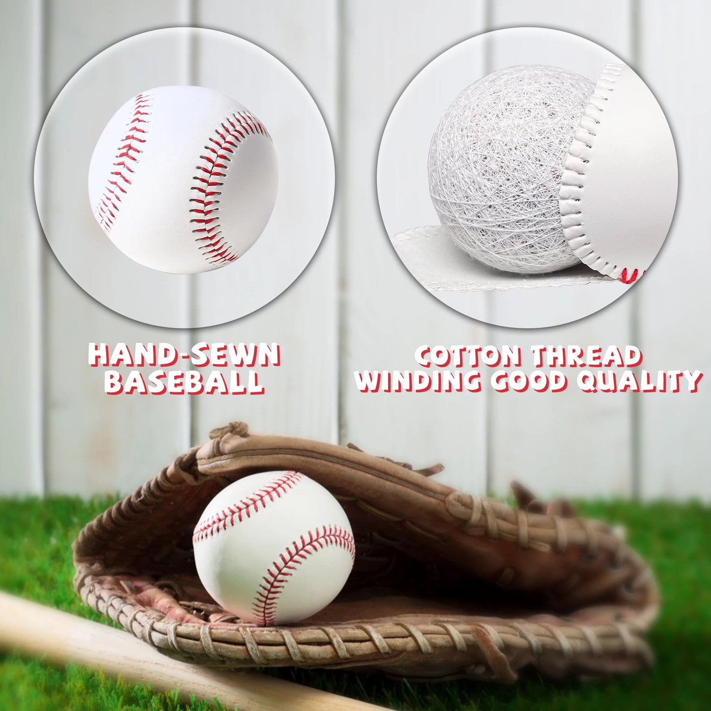 Bucket Baseballs 24 Pack Leather Covered Practice Balls