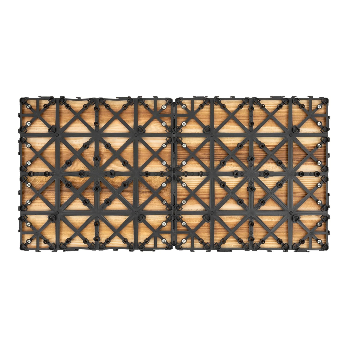 Wood Plastic Interlocking Deck Tiles For Outdoor Use