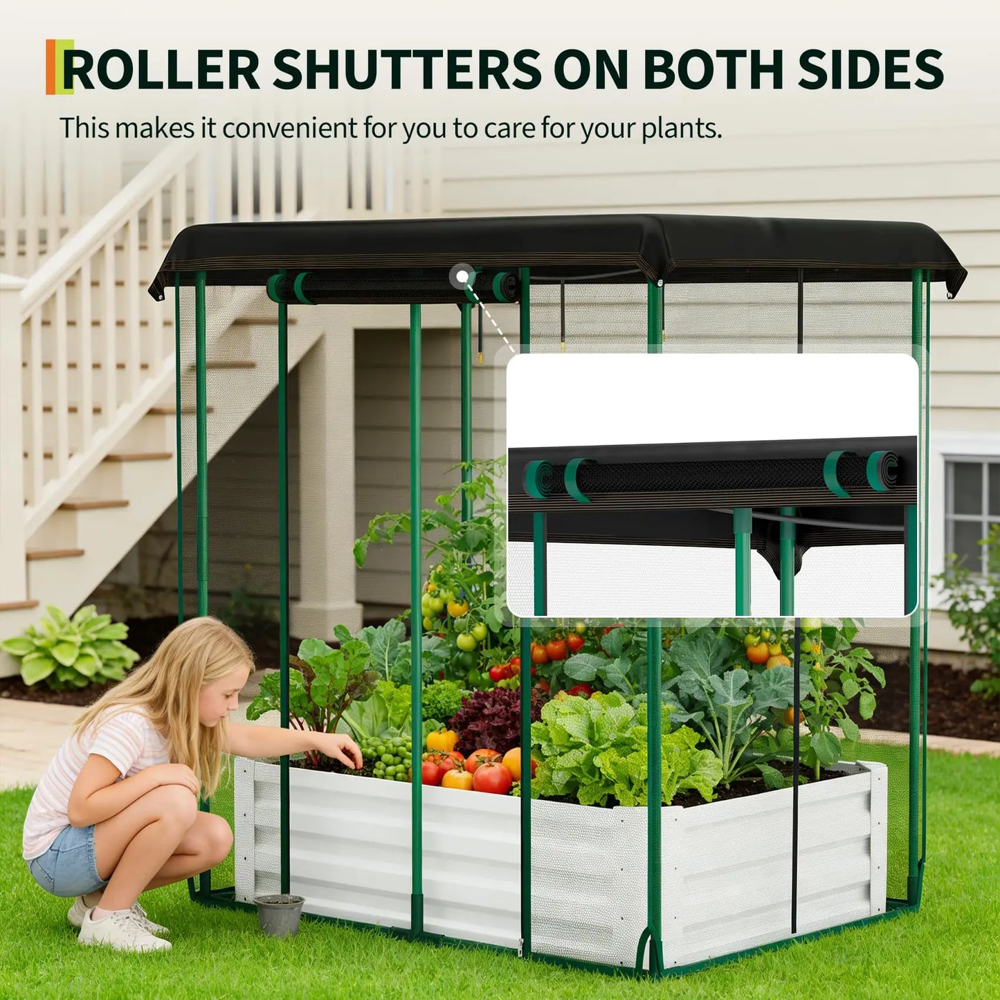 HiMISS Three In One Raised Garden Bed Kit