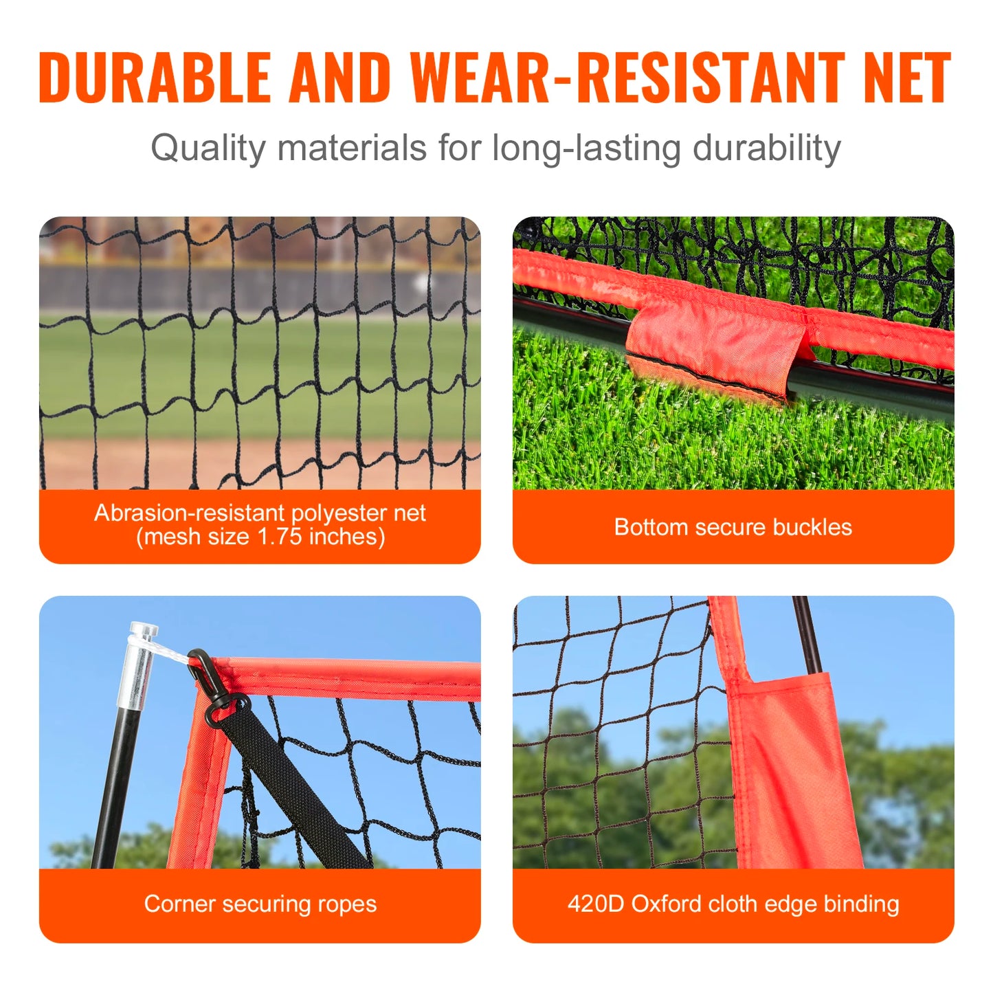 Baseball Softball Practice Net Portable Training For Hitting