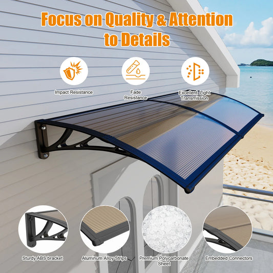 GUANSU-CN Door and Window Awnings PC Material