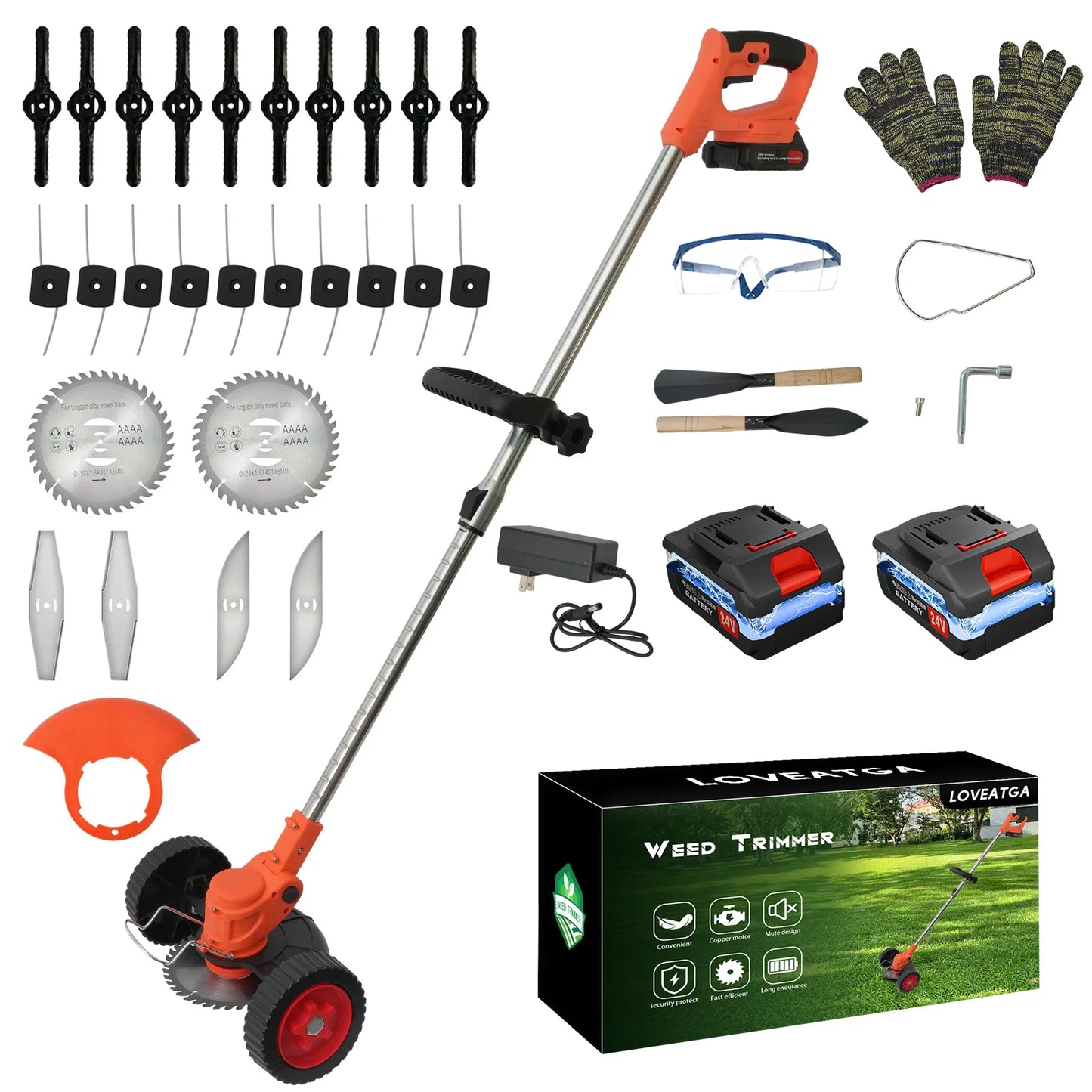 Cordless 21V 3In1 Grass Trimmer Mower Edger