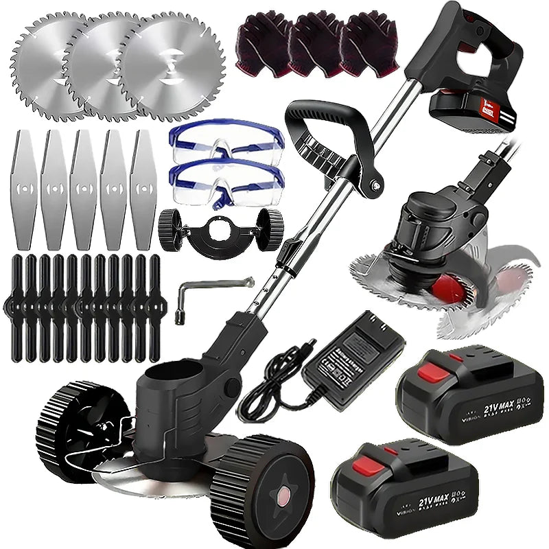 Wireless Portable Weed Trimmer With Dual Batteries