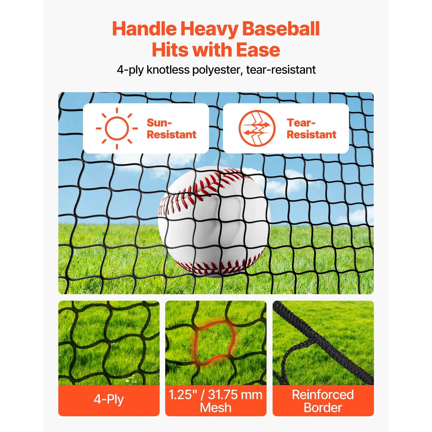 VEVOR Baseball Batting Cage With Pitching Machine Netting