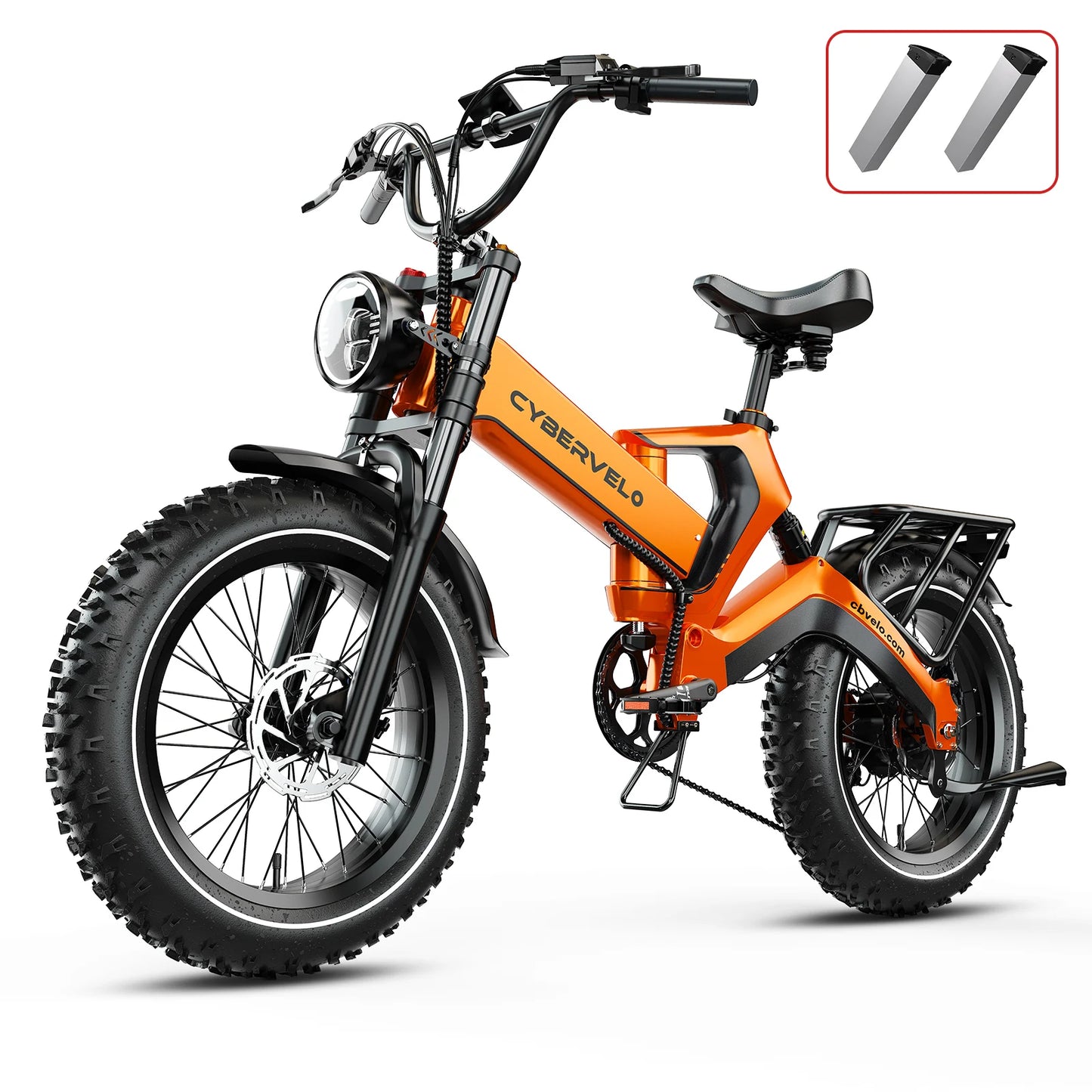CYBERVELO EK6 Fat Tire Foldable 2000W Ebike 48V Battery