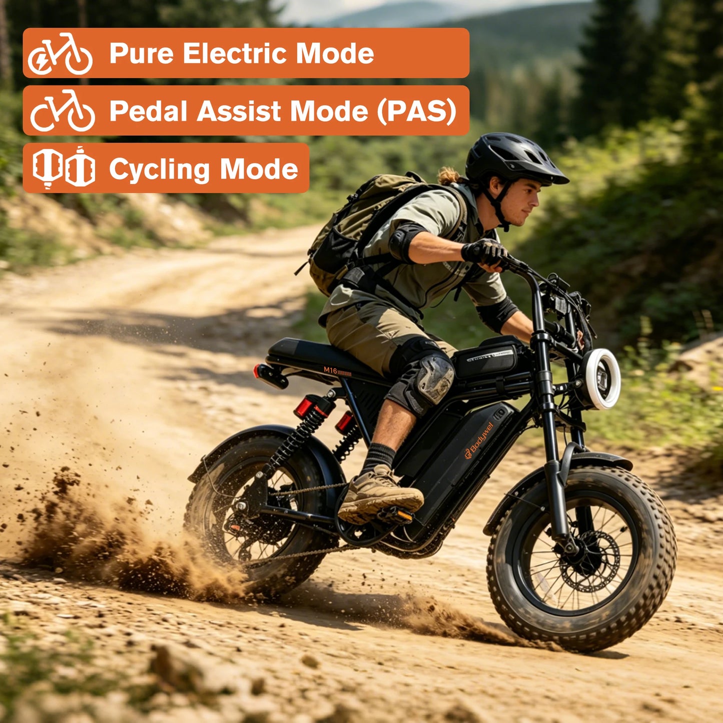Bodywel M16 Off Road Fat Tire Electric Bicycle