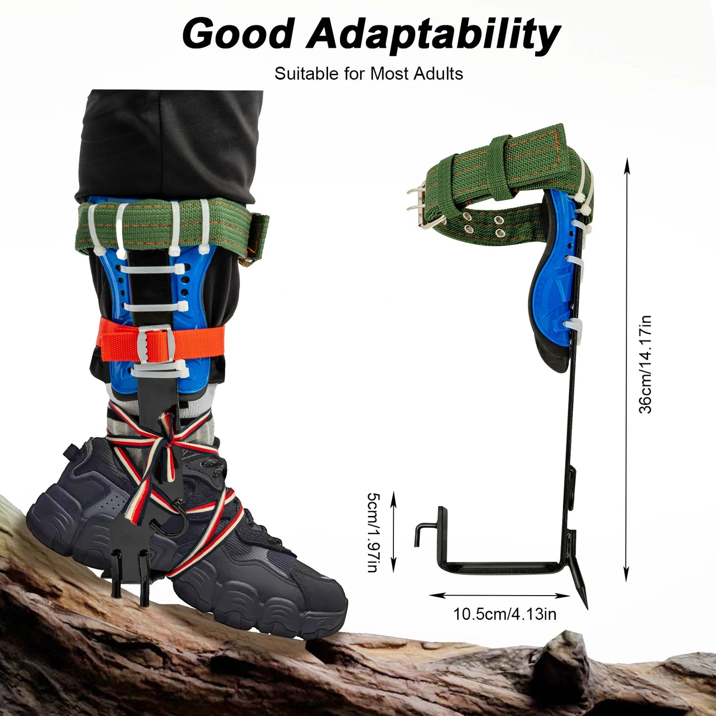 Arborist Tree Climbing Spikes Kit With Safety Belt Harness