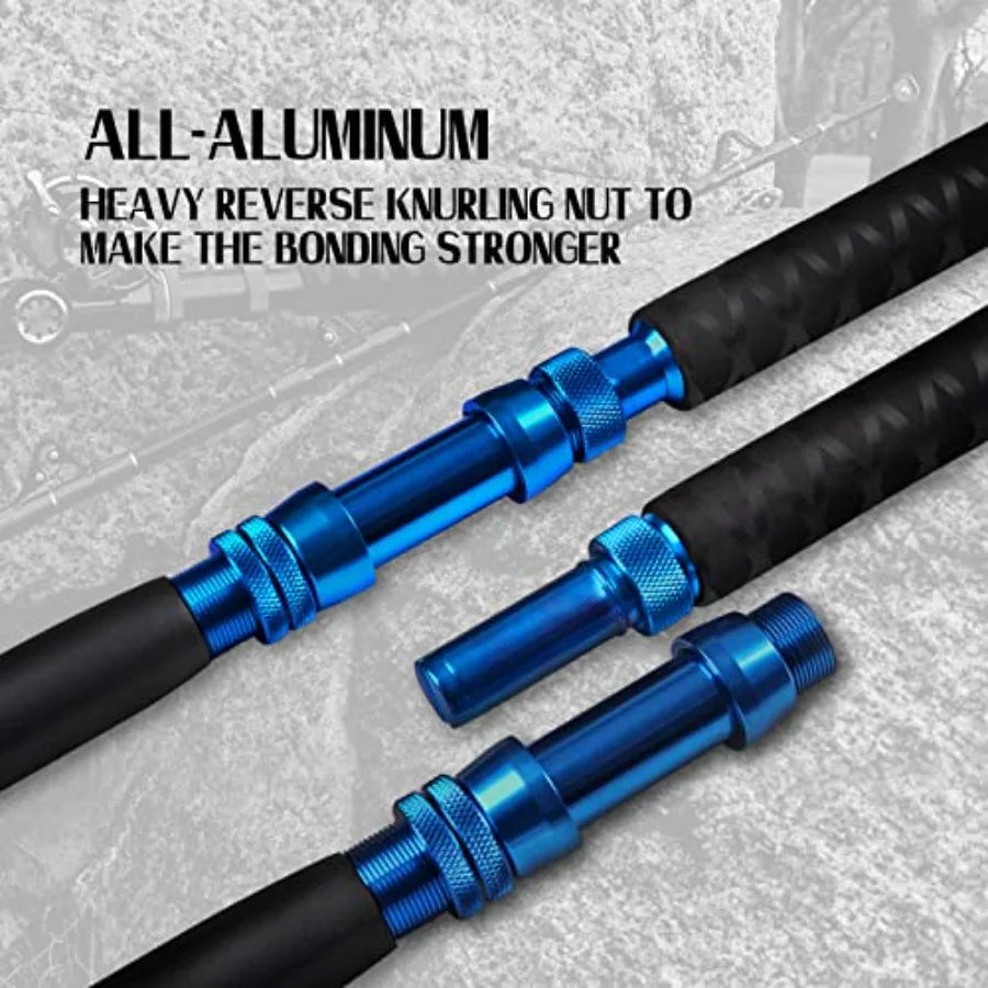 Saltwater Offshore Trolling Rod, Roller Rod, 2-Piece