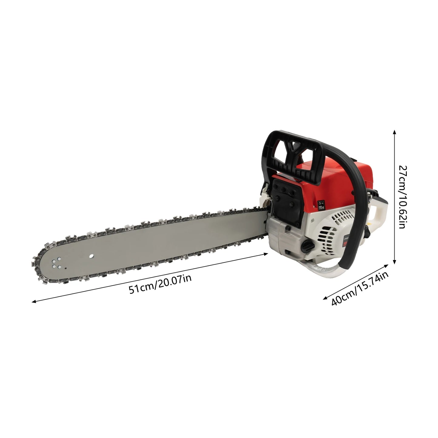 Gasoline Chainsaw 52cc Heavy Duty Cutting