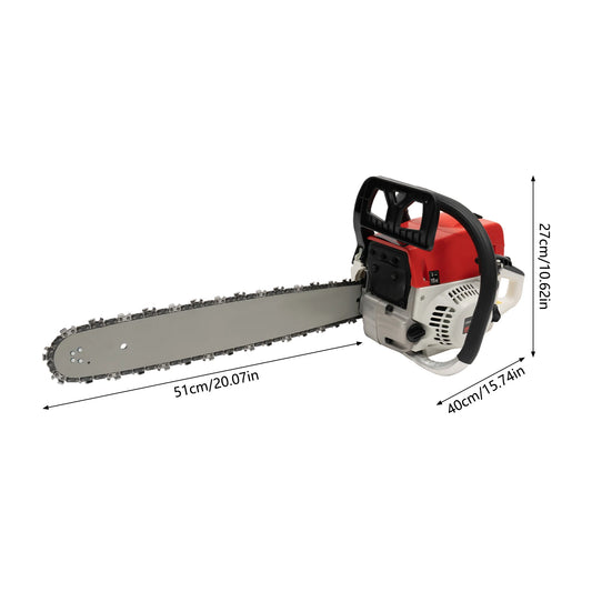 Gasoline Chainsaw 52cc Heavy Duty Cutting