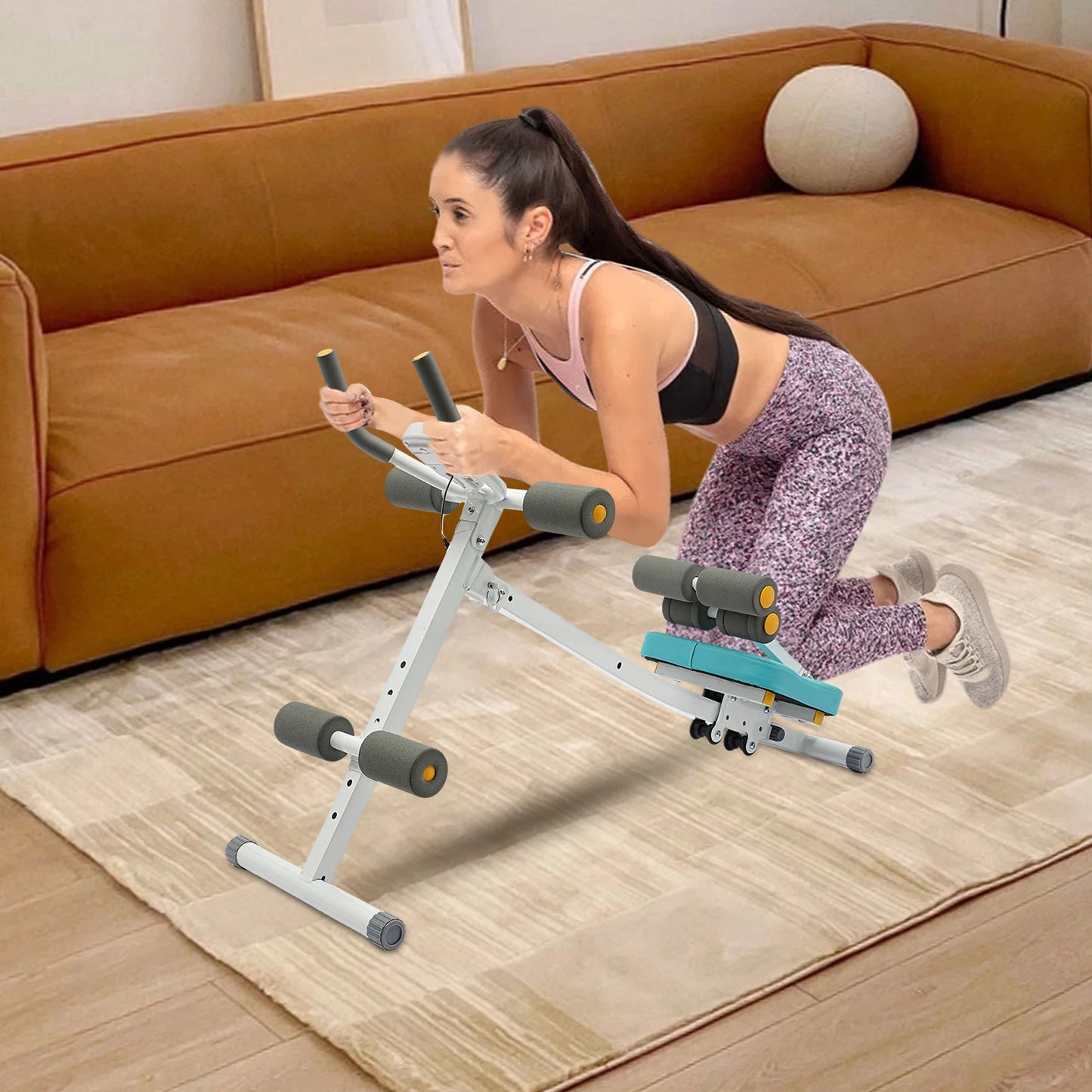 Home Gym Abs Workout Equipment With LCD Display Core Trainer