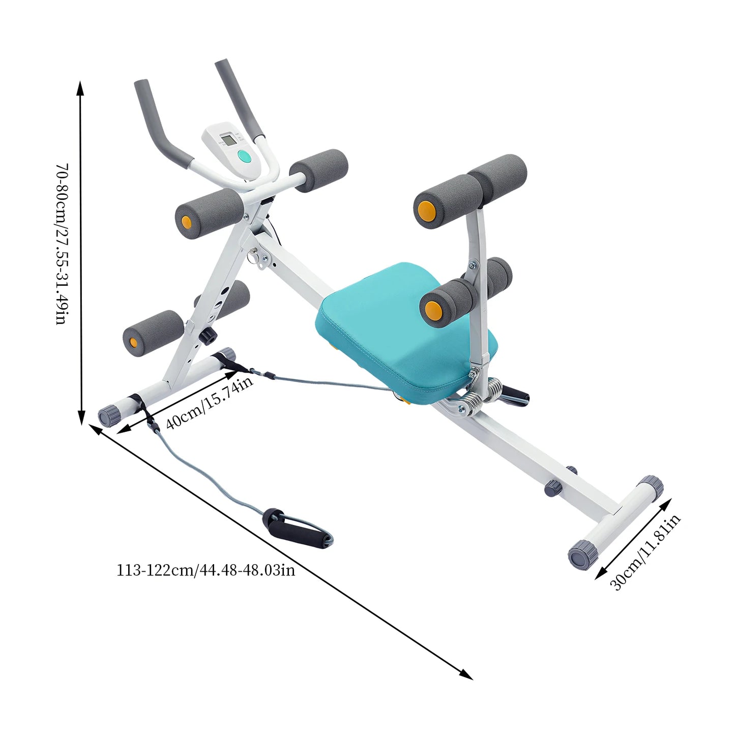 Home Gym Abs Workout Equipment With LCD Display Core Trainer