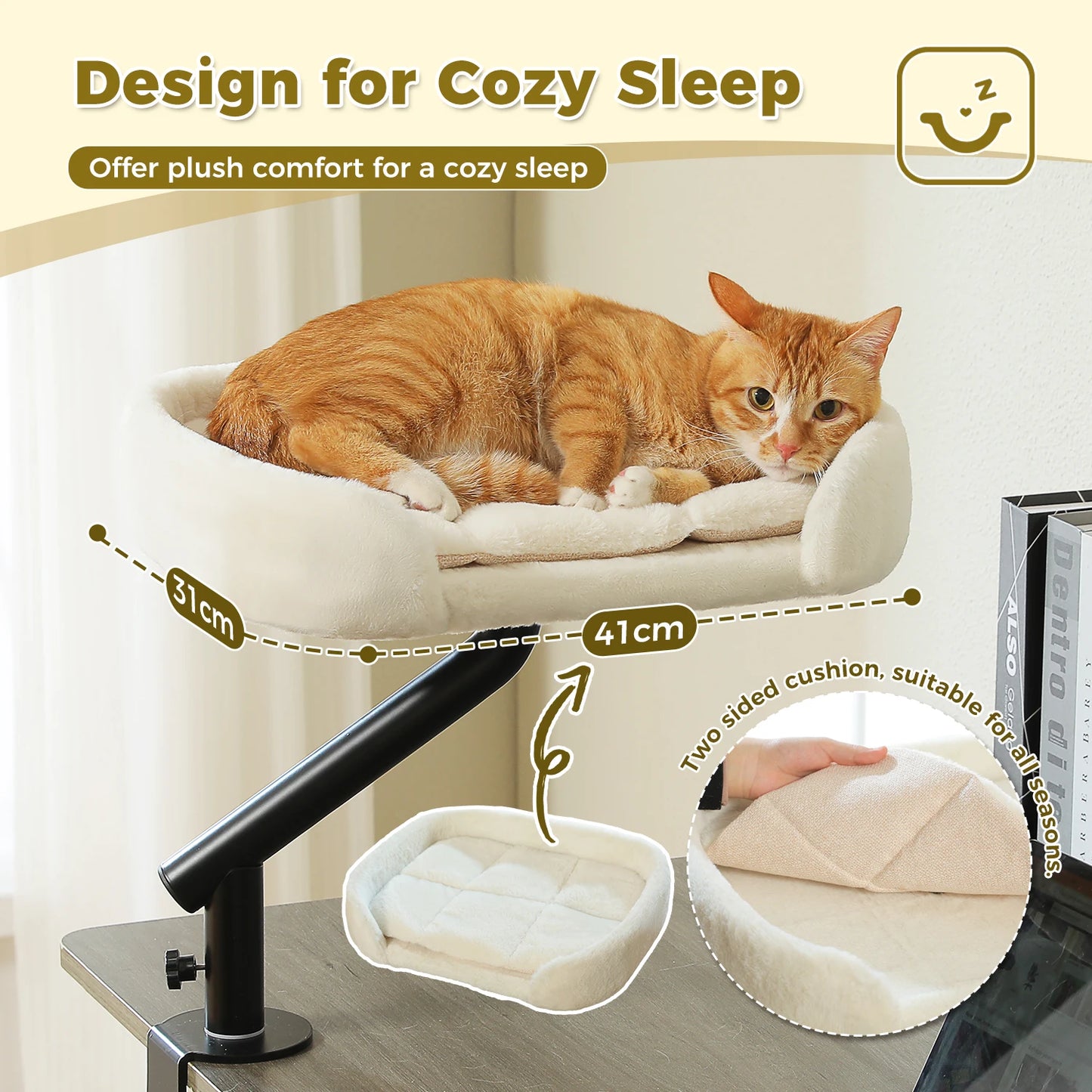 PAWZ Road Cat Desk Bed 360 Rotatable Stand