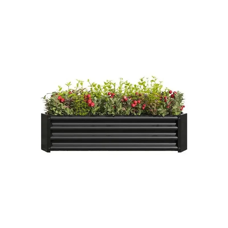 Premium Rectangular Metal Raised Garden Bed
